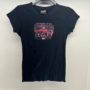 Harley Davidson Thunder in the Rockies Shirt 2007 T-shirt Sleeveless Medium Lady